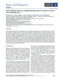 CD73 Regulates Stemness and Epithelial-Mesenchymal ... - Cell Press