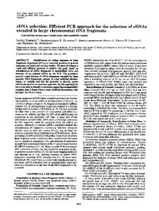 cDNA selection - Europe PMC