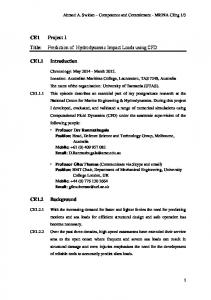 CE1 Project 1 Title: Prediction of Hydrodynamic