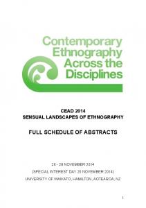 CEAD 2014 Full Schedule of Abstracts (master) - 2018 Contemporary ...