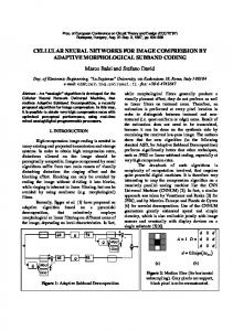 CELLULAR NEURAL NETWORKS FOR IMAGE ... - CiteSeerX