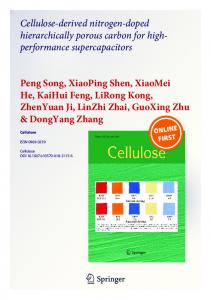 Cellulose-derived nitrogen-doped hierarchically