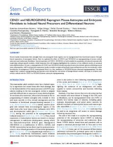 CEND1 and NEUROGENIN2 Reprogram Mouse ... - Cell Press