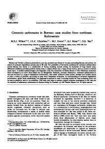 Cenozoic carbonates in Borneo - Southeast Asia Research Group