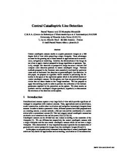 Central Catadioptric Line Detection - BMVA