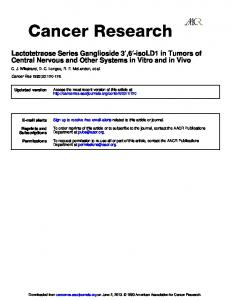 Central Nervous and Other Systems in Vitro and in ...