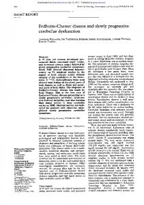 cerebellar dysfunction