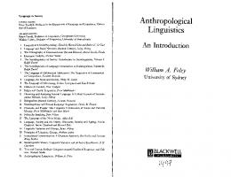 Ch. 1 - Anthropology