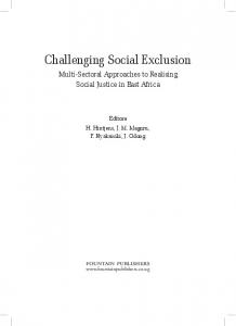 Challenging Social Exclusion