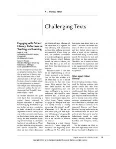 Challenging Texts - Uel