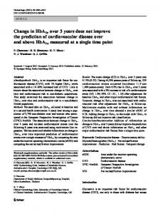 Change in HbA1c over 3 years does not improve the prediction of ...