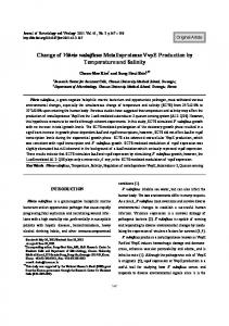 Change of Vibrio vulnificus Metalloprotease ... - KoreaMed Synapse