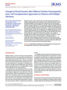 Changes in Renal Function after Different ... - KoreaMed Synapse