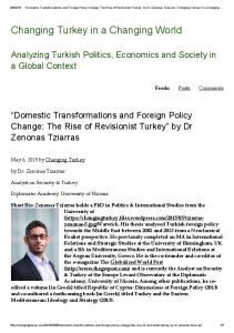 Changing Turkey in a Changing World