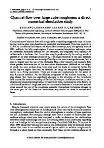 Channel flow over large cube roughness: a direct ... - ePrints Soton