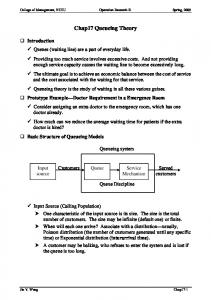 Chap17 Queueing Theory