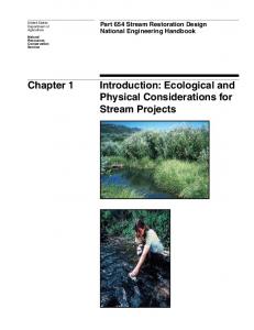 Chapter 1--Introduction: Ecological and Physical Considerations for ...