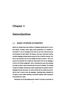 Chapter 1 - Queueing Theory - Smu