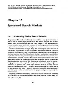 Chapter 15 Sponsored Search Markets