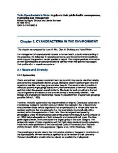 Chapter 2. CYANOBACTERIA IN THE ENVIRONMENT - World Health ...