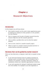 Chapter 2 Research Objectives