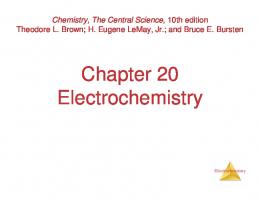 Chapter 20 Electrochemistry