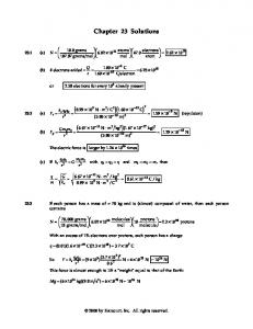 Chapter 23 Solutions