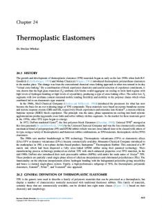 Chapter 24 - Thermoplastic Elastomers