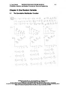 Chapter 4: One Random Variable