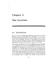 Chapter 4 The Jacobian