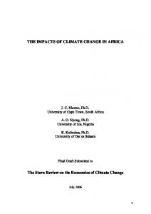 Chapter 5_The Impacts of Climate Change in Africa-5 - CiteSeerX