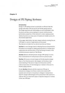 Chapter 6 - Design of PE Piping Systems