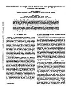 Characteristic time and length scales in Kremer-Grest bead-spring