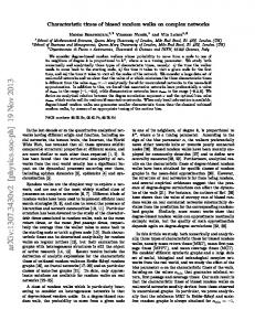 Characteristic times of biased random walks on complex networks