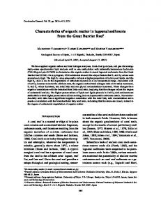 Characteristics of organic matter in lagoonal sediments from the Great ...