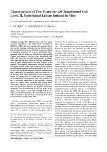 Characteristics of Two Mouse bcr-abl-Transformed Cell Lines. II ...