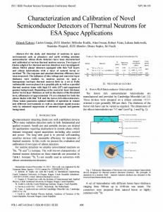 Characterization and Calibration of Novel ... - IEEE Xplore