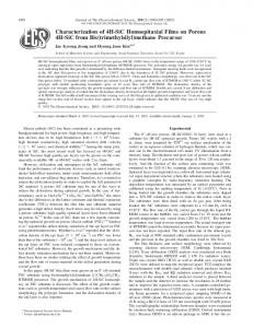 Characterization of 4H-SiC Homoepitaxial Films on Porous 4H-SiC