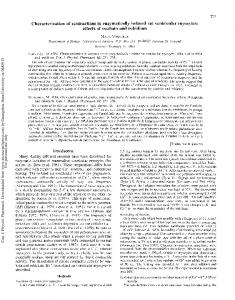 Characterization of contractions in enzymatically