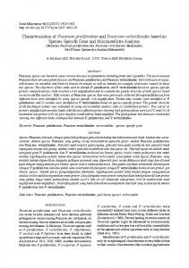 Characterization of Fusarium proliferatum and Fusarium ... - UKM?