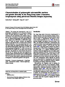 Characterization of polymorphic microsatellite markers and genetic ...