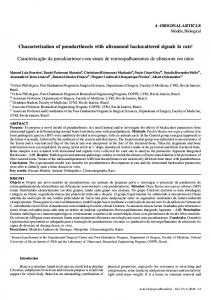 Characterization of pseudarthrosis with ultrasound