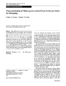 Characterization ofVibriospecies isolated from freshwater fishes by ...