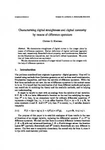 Characterizing digital straightness and digital ...