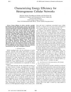 Characterizing Energy Efficiency for Heterogeneous ... - IEEE Xplore