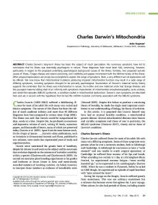 Charles Darwin's Mitochondria - Genetics