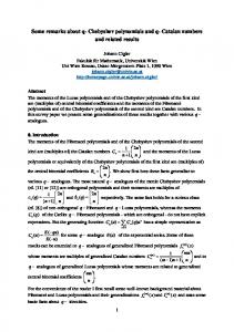 Chebyshev polynomials and q