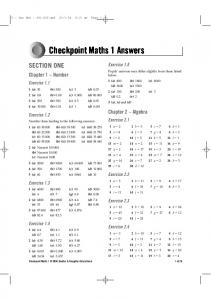 Checkpoint Maths 1 Answers - Hodder Plus Home