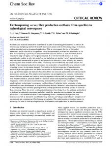 Chem Soc Rev CRITICAL REVIEW