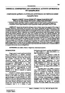 CHEMICAL COMPOSITION AND ANTIFUNGAL ACTIVITY ... - seer.ufu.br